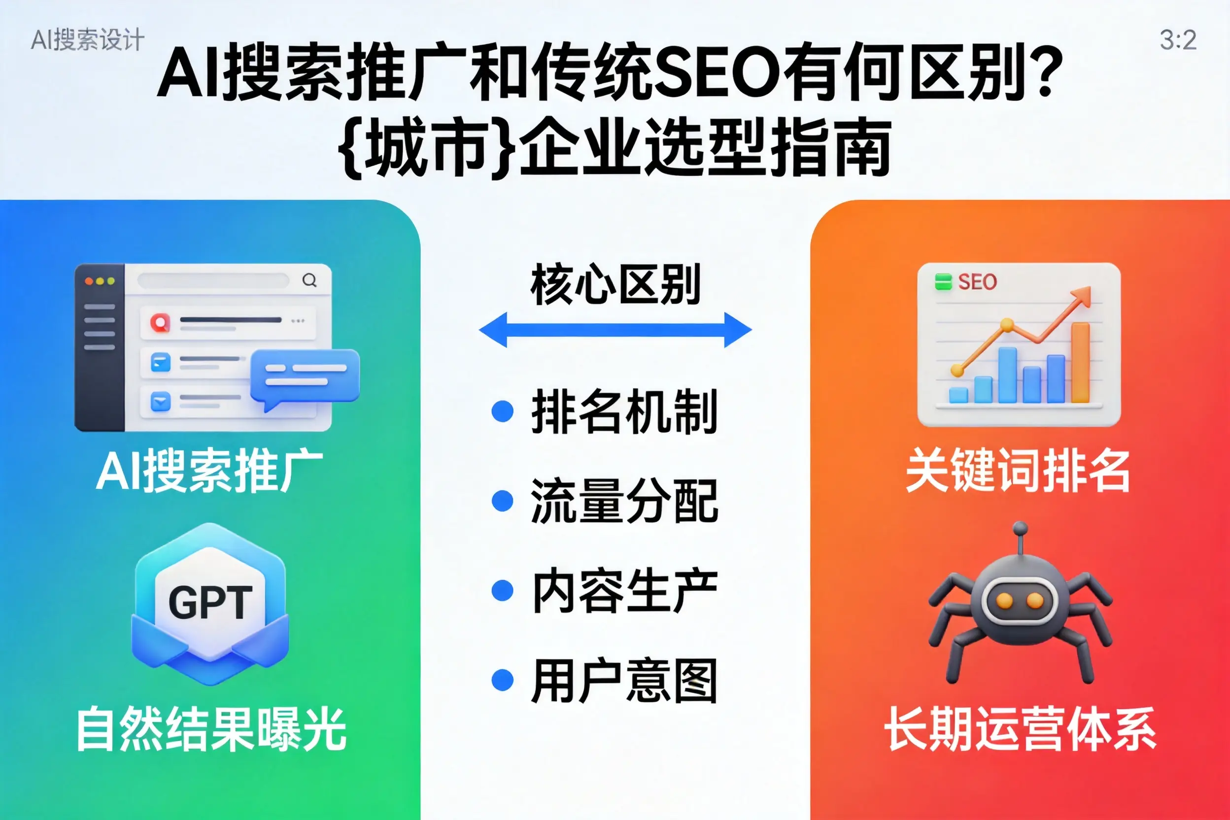 AI搜索推广和传统SEO有何区别？江门企业选型指南