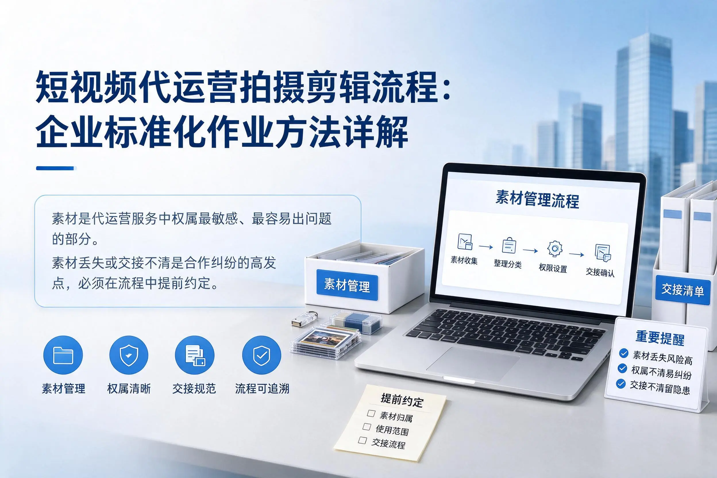 短视频代运营拍摄剪辑流程:江门企业标准化作业方法详解