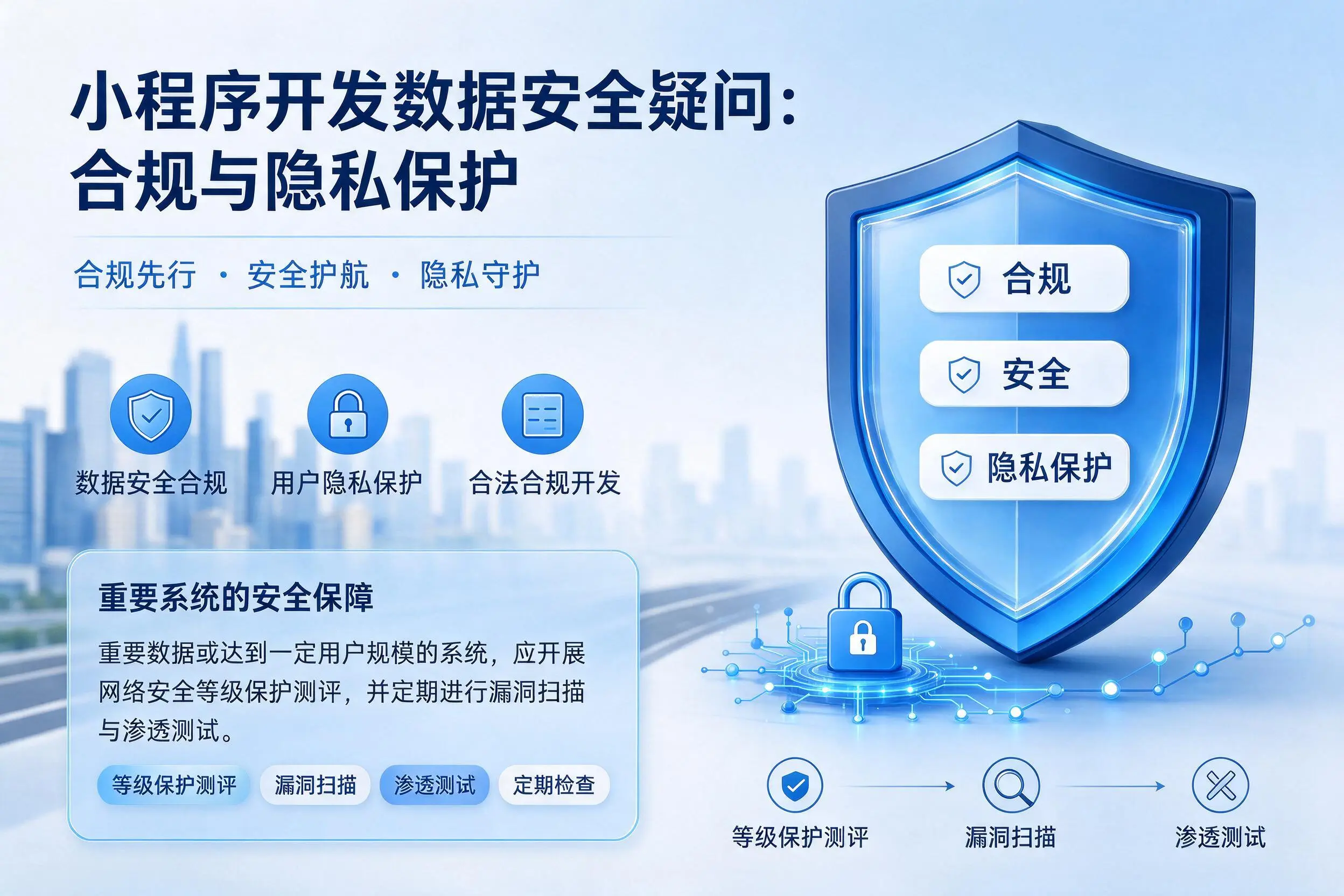 江门小程序开发数据安全疑问:合规与隐私保护