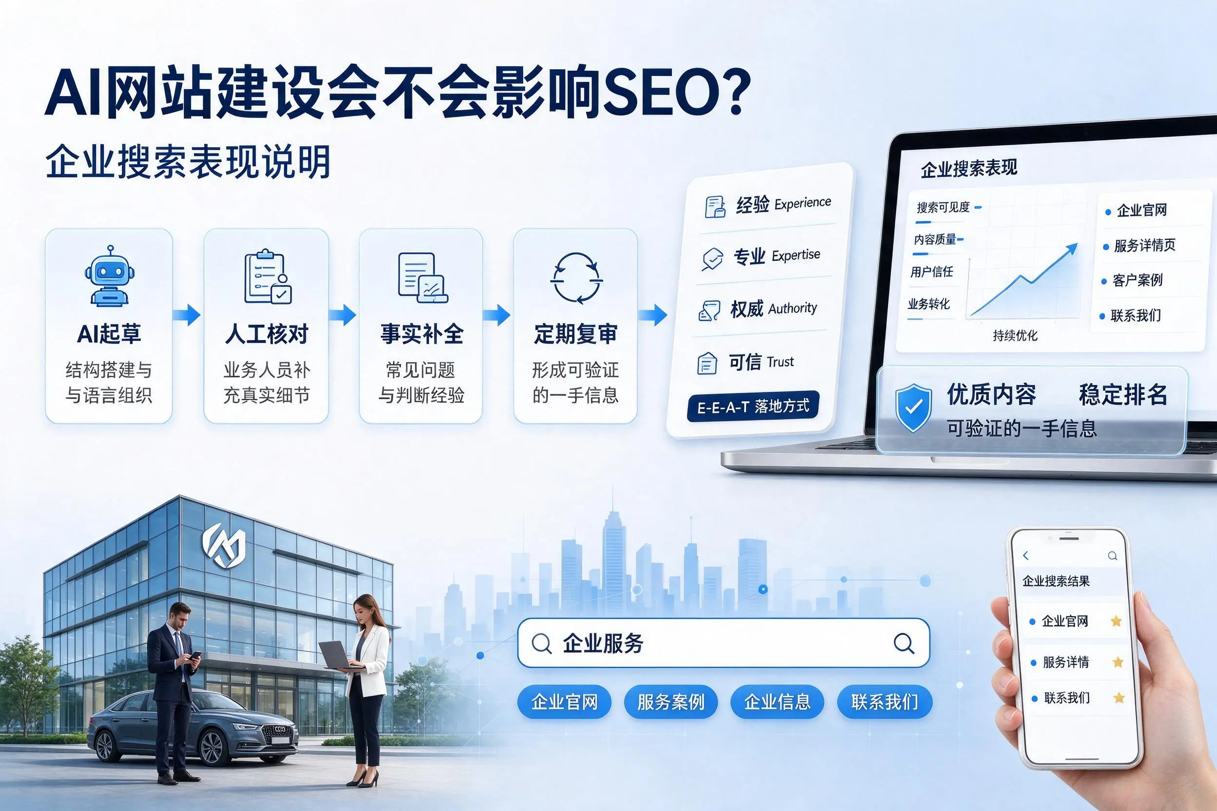 AI网站建设会不会影响SEO？江门企业搜索表现说明