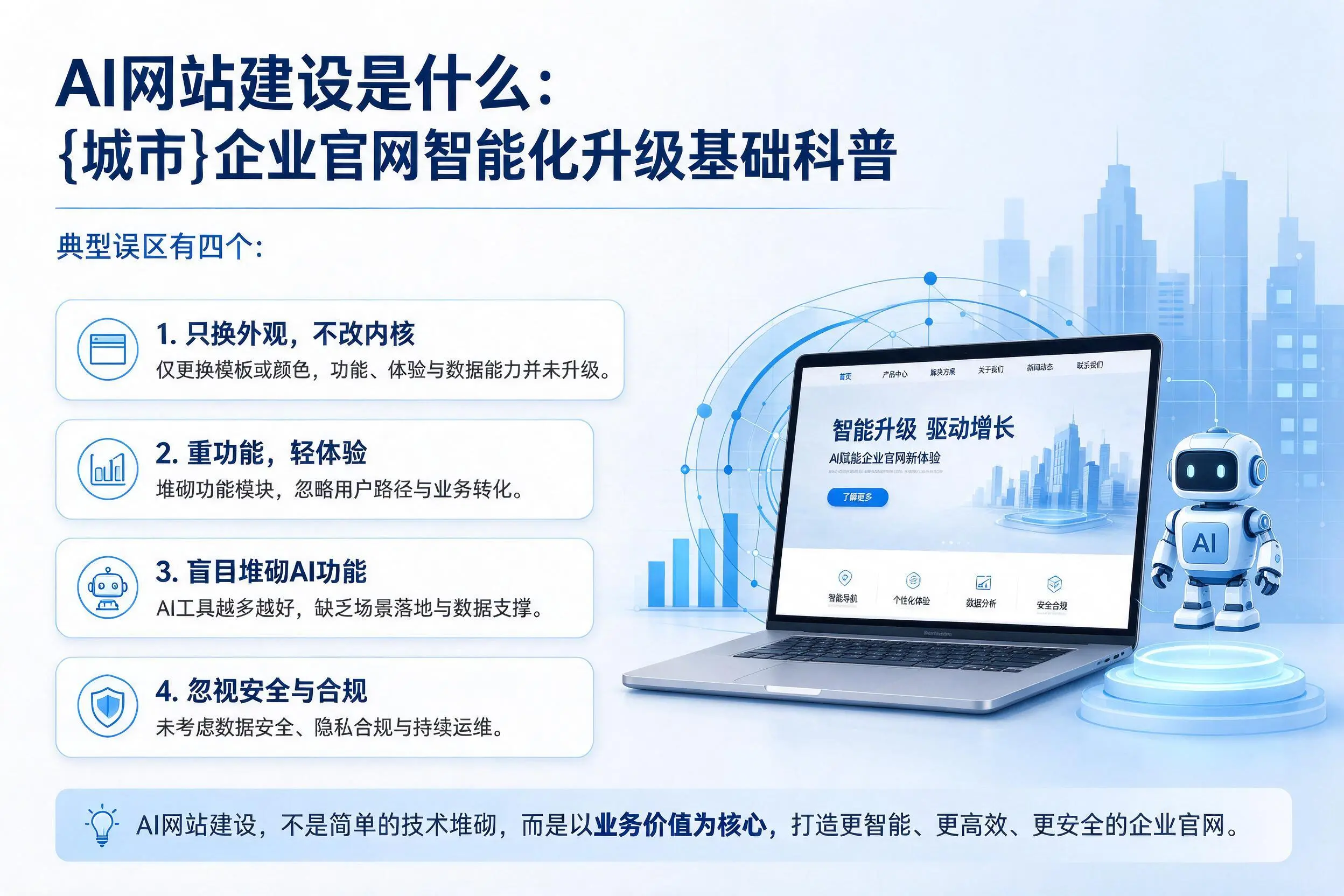 AI网站建设是什么：江门企业官网智能化升级基础科普