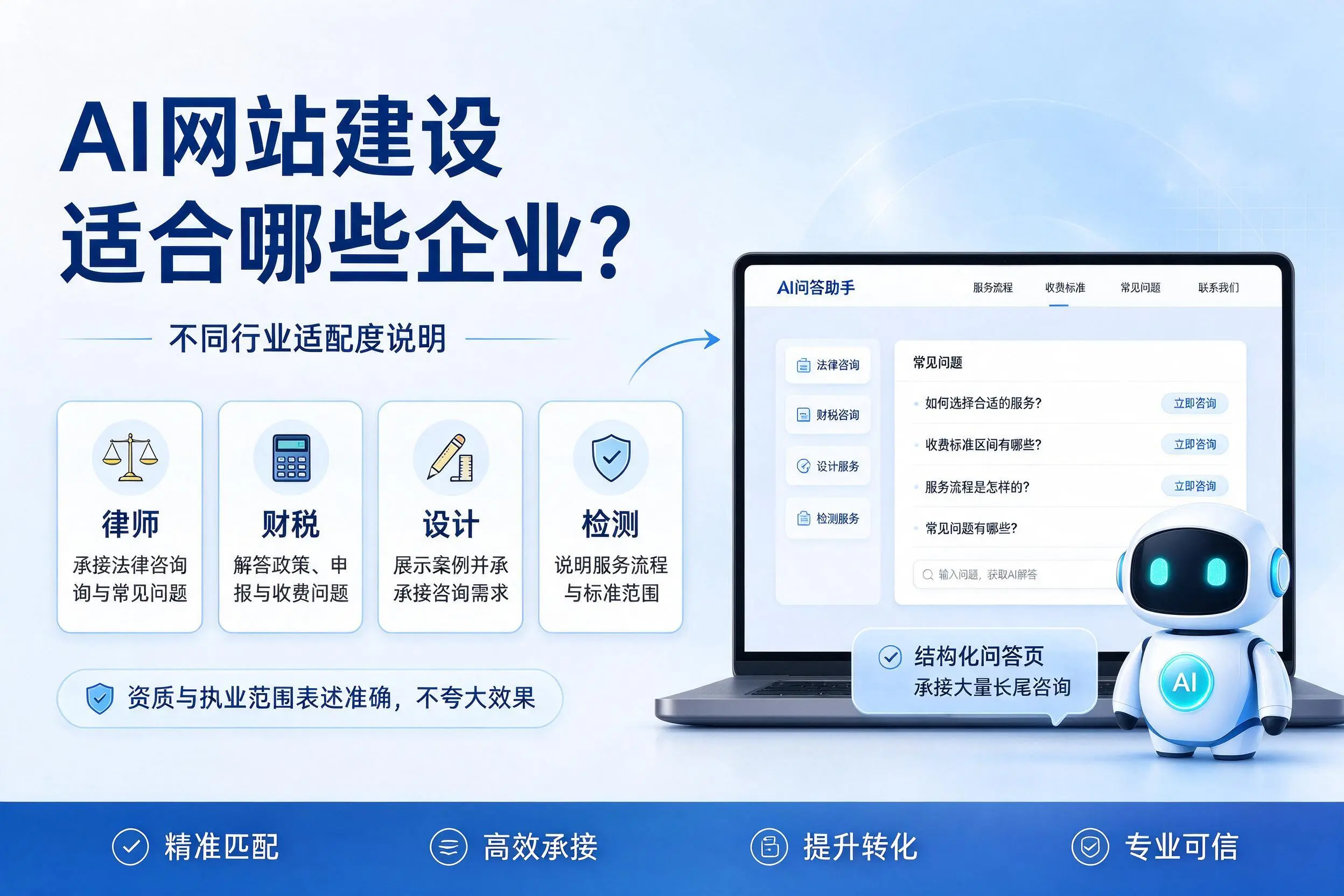 AI网站建设适合哪些企业?江门不同行业适配度说明